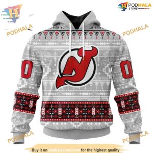 Custom Native Design NHL New Jersey Devils Hoodie 3D