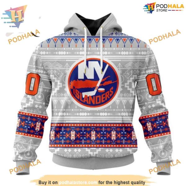 Custom Native Design NHL New York Islanders Hoodie 3D