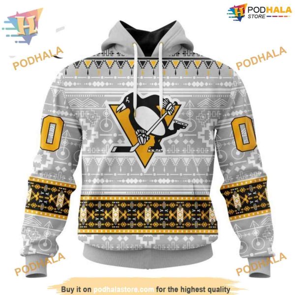 Custom Native Design NHL Pittsburgh Penguins Hoodie 3D