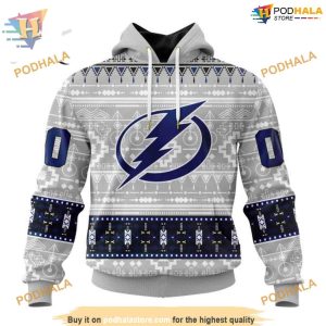 Custom Native Design NHL Tampa Bay Lightning Hoodie 3D