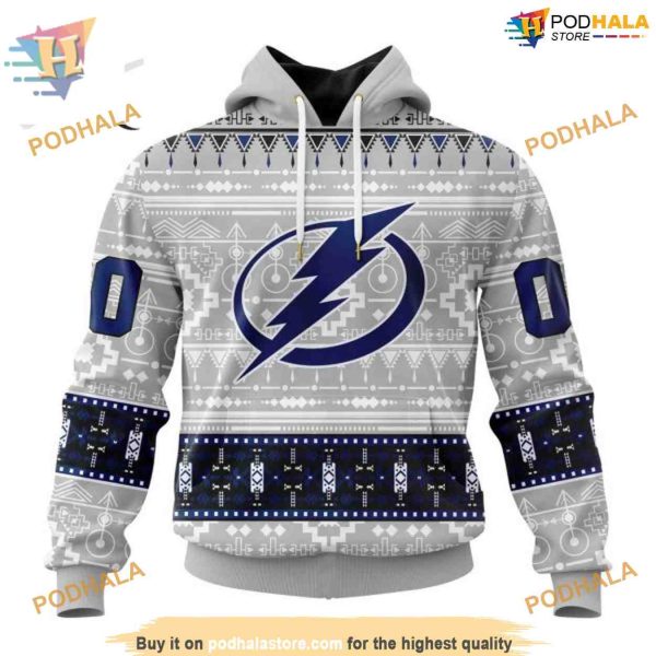 Custom Native Design NHL Tampa Bay Lightning Hoodie 3D