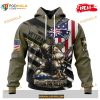 Custom New England Patriots Honor Veterans Kneeling Soldier Design Shirt NFL Hoodie 3D