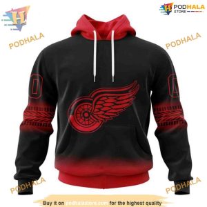 Custom New Gradient Series Concept NHL Detroit Red Wings Hoodie 3D