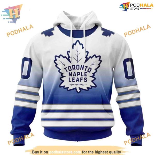 Custom New Gradient Series Concept NHL Toronto Maple Leafs Hoodie 3D