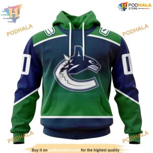 Custom New Gradient Series Concept NHL Vancouver Canucks Hoodie 3D