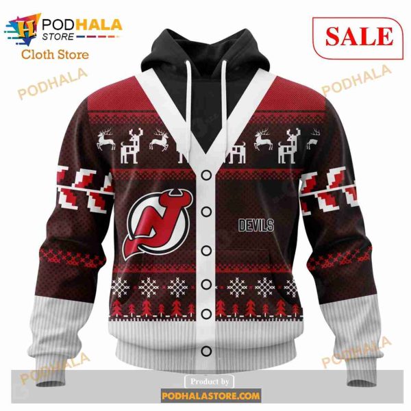 Custom New Jersey Devils Chrismas Season Sweatshirt NHL Hoodie 3D