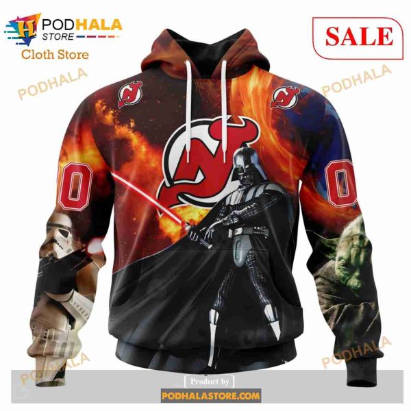 Custom New Jersey Devils Design X Star War Sweatshirt NHL Hoodie 3D