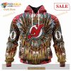 Custom New Jersey Devils Native Costume Design NHL Hoodie 3D