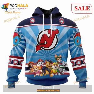 Custom New Jersey Devils Paw Patrol Sweatshirt NHL Hoodie 3D