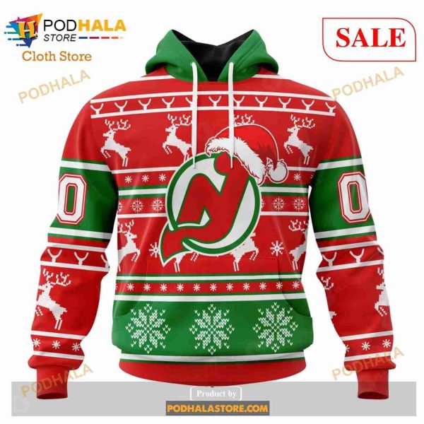 Custom New Jersey Devils Unisex Christmas Sweatshirt NHL Hoodie 3D Merch