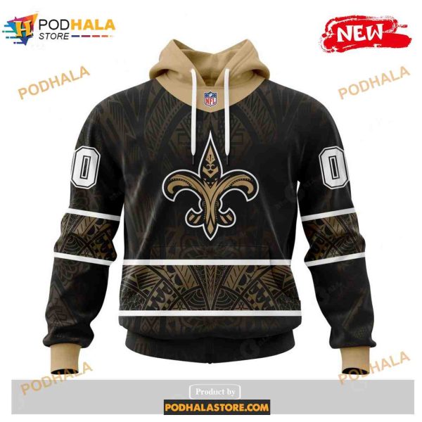 Custom New Orleans Saints Native With Samoa Culture Design Shirt NFL Hoodie 3D