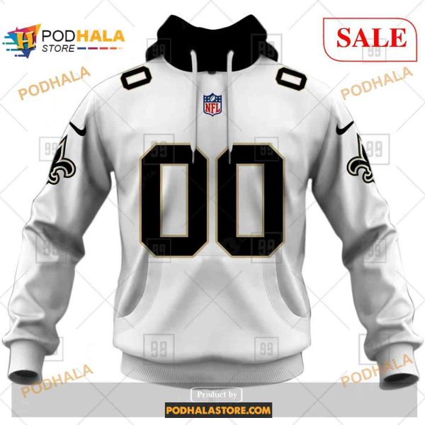 Custom New Orleans Saints Road Jersey Shirt NFL Hoodie 3D