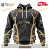 Custom New Orleans Saints Special Camo Hunting Black Design NFL Hoodie 3D