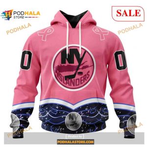 Custom New York Islanders Fights Cancer NHL 3D Shirt 3D Hoodie