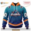 Custom New York Islanders Retro Gradient Design NHL 3D Shirt 3D Hoodie