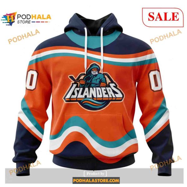 Custom New York Islanders Unisex With Retro Concepts NHL 3D Shirt 3D Hoodie