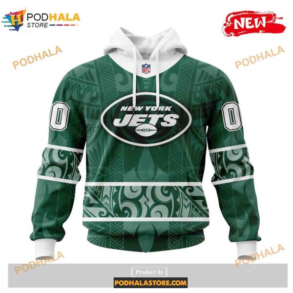 Custom New York Jets Native With Samoa Culture Design Shirt NFL Hoodie 3D