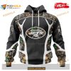 Custom New York Jets Special Camo Hunting Black Design NFL Hoodie 3D