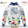 Custom New York Rangers Autism Awareness Design NHL Shirt Hoodie 3D