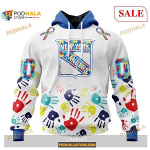 Custom New York Rangers Autism Awareness Design NHL Shirt Hoodie 3D