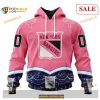 Custom New York Rangers Fights Cancer NHL Shirt Hoodie 3D