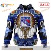 Custom New York Rangers Native Costume NHL Shirt Hoodie 3D