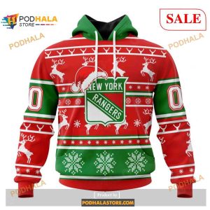 Custom New York Rangers Unisex Shirt Christmas NHL Hoodie 3D