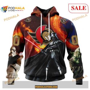 Custom Ottawa Senators Design X Star War NHL Shirt Hoodie 3D