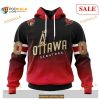 Custom Ottawa Senators Retro Gradient Design NHL Shirt Hoodie 3D