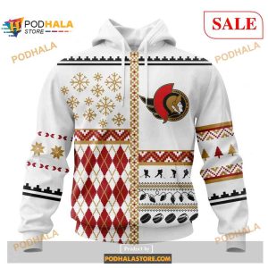 Custom Ottawa Senators Unisex Christmas NHL Shirt Hoodie 3D