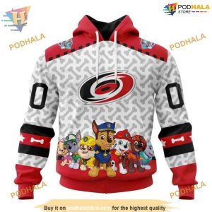 Custom PawPatrol Design NHL Carolina Hurricanes Hoodie 3D Sweatshirt