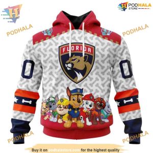 Custom PawPatrol Design NHL Florida Panthers Hoodie 3D Sweatshirt