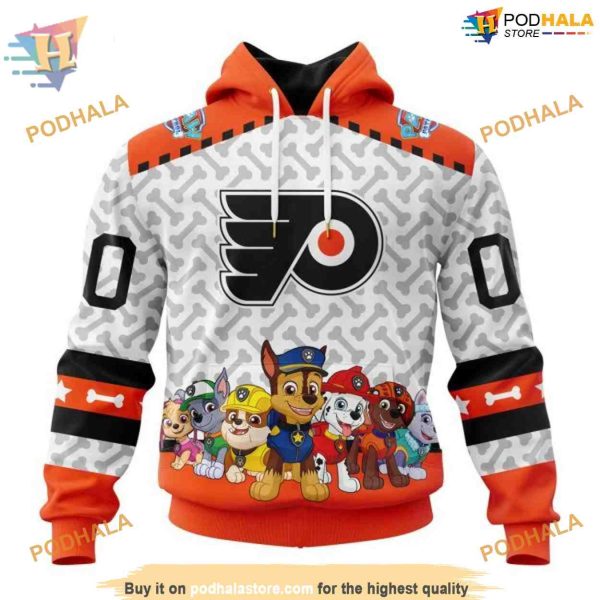 Custom PawPatrol Design NHL Philadelphia Flyers Hoodie 3D