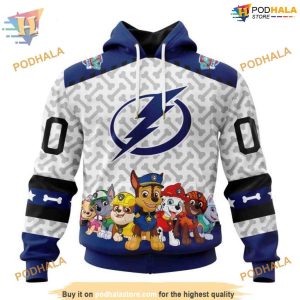 Custom PawPatrol Design NHL Tampa Bay Lightning Hoodie 3D