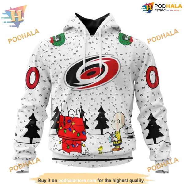 Custom Peanuts Design NHL Carolina Hurricanes Hoodie 3D Sweatshirt