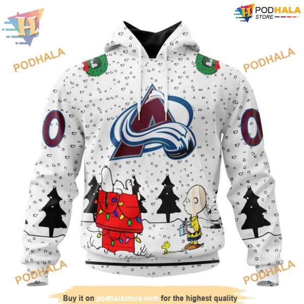 Custom Peanuts Design NHL Colorado Avalanche Hoodie 3D Sweatshirt