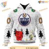 Custom Peanuts Design NHL Edmonton Oilers Hoodie 3D