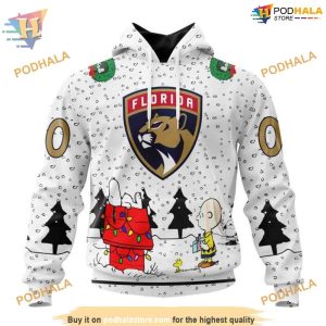 Custom Peanuts Design NHL Florida Panthers Hoodie 3D Sweatshirt