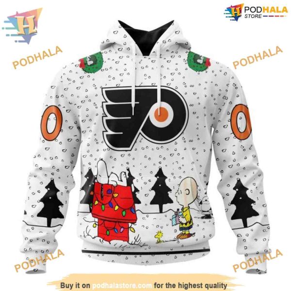 Custom Peanuts Design NHL Philadelphia Flyers Hoodie 3D