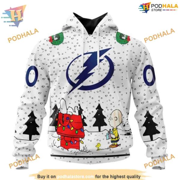 Custom Peanuts Design NHL Tampa Bay Lightning Hoodie 3D