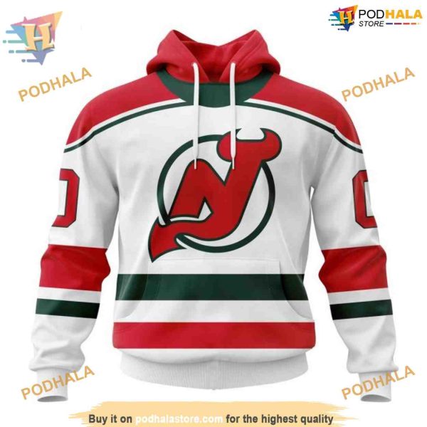 Custom Personalize 2023 Heritage Kits NHL New Jersey Devils Hoodie 3D