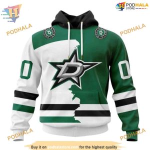 Custom Personalize 2023 Home Mix Away NHL Dallas Stars Hoodie 3D