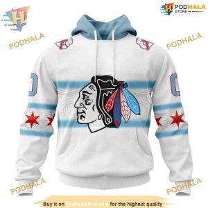 Custom Personalize New Gradient Series Concept NHL Chicago Blackhawks Hoodie 3D