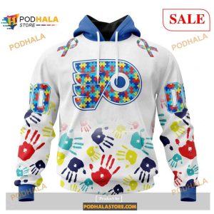 Custom Philadelphia Flyers Autism Awareness Design NHL Shirt Hoodie 3D