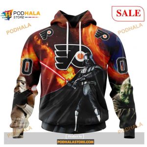 Custom Philadelphia Flyers Design X Star War NHL Shirt Hoodie 3D