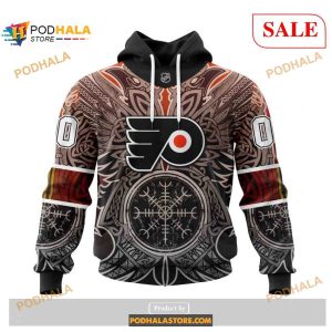 Custom Philadelphia Flyers Norse Viking Symbols NHL Shirt Hoodie 3D