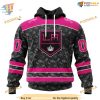 Custom Pink In The Rink Fight Breast Cancer NHL Los Angeles Kings Hoodie 3D