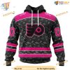 Custom Pink In The Rink Fight Breast Cancer NHL Philadelphia Flyers Hoodie 3D