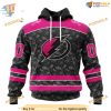 Custom Pink In The Rink Fight Breast Cancer NHL Tampa Bay Lightning Hoodie 3D