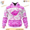 Custom Pink October Breast Cancer Awareness Month NHL Minnesota Wild Hoodie 3D